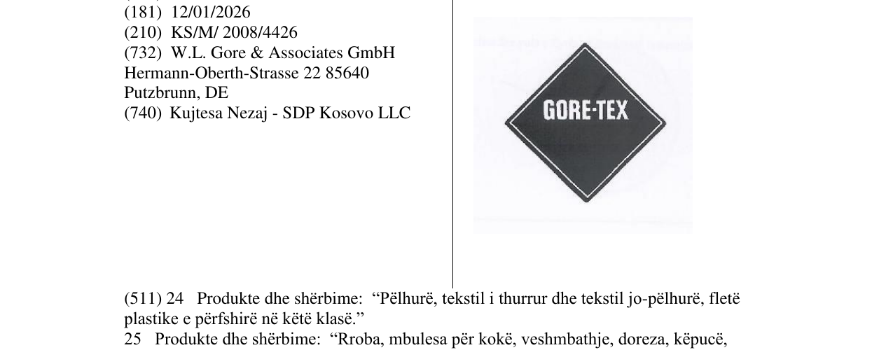 Zëri i markës Markë figurative në buletin