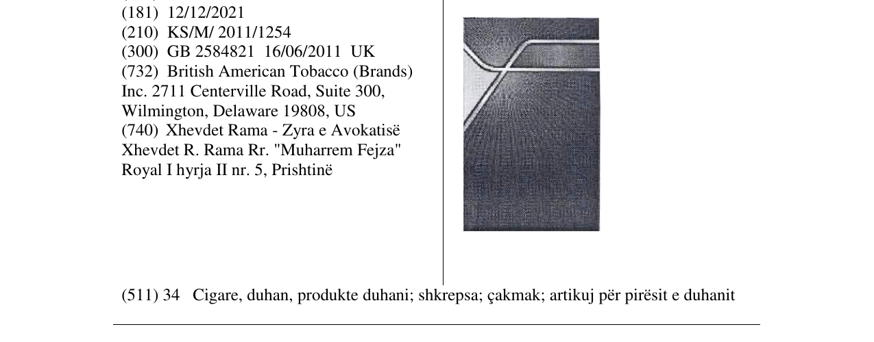 Zëri i markës Markë figurative në buletin