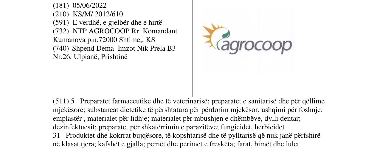 Zëri i markës agrocoop në buletin
