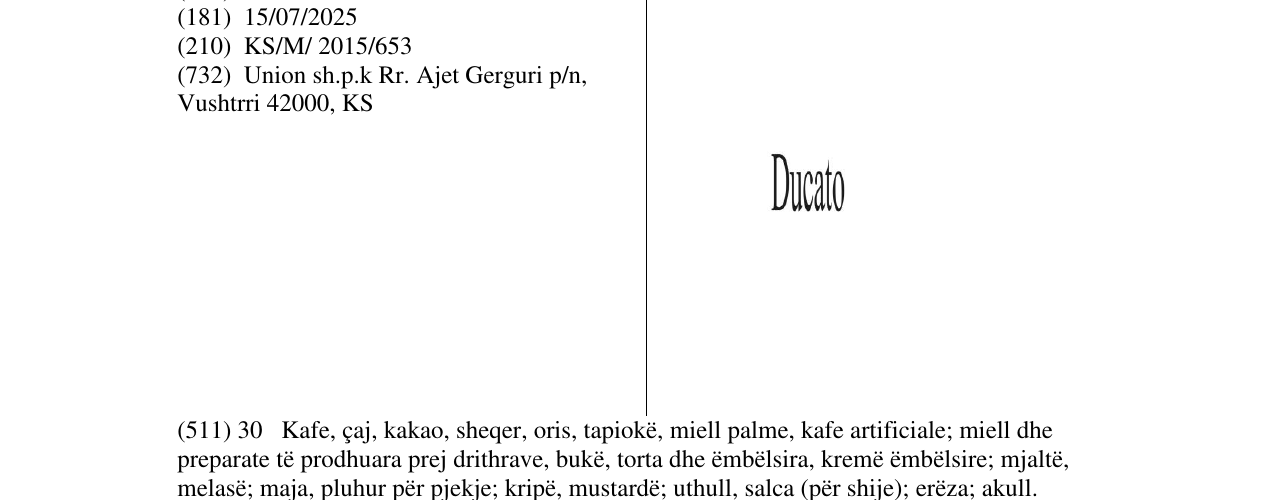 Zëri i markës Markë figurative në buletin