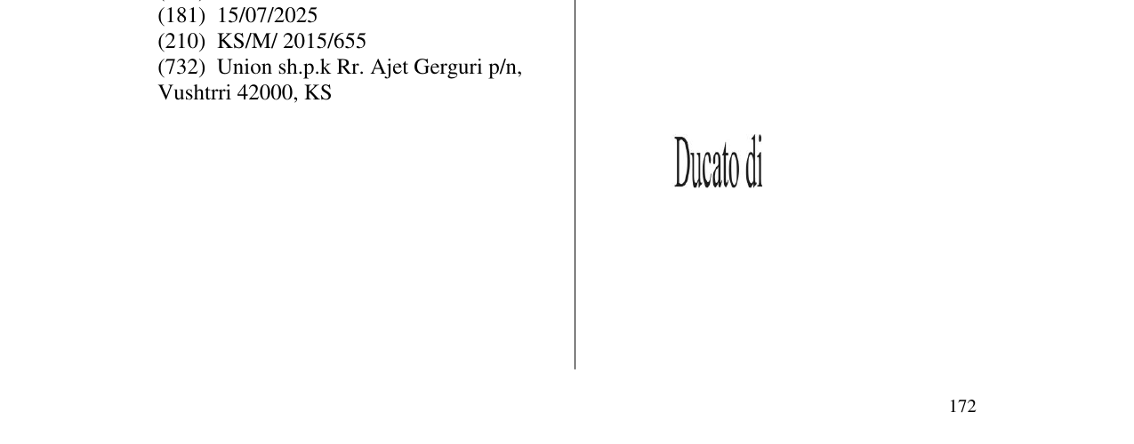 Zëri i markës Markë figurative në buletin