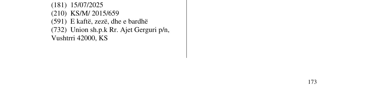 Zëri i markës Markë figurative në buletin