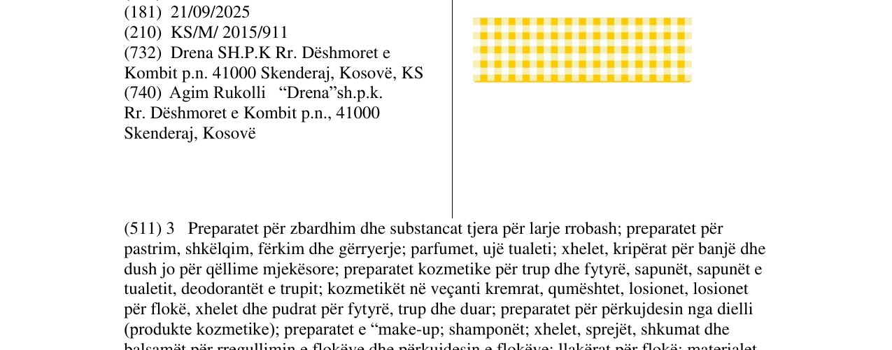 Zëri i markës Markë figurative në buletin