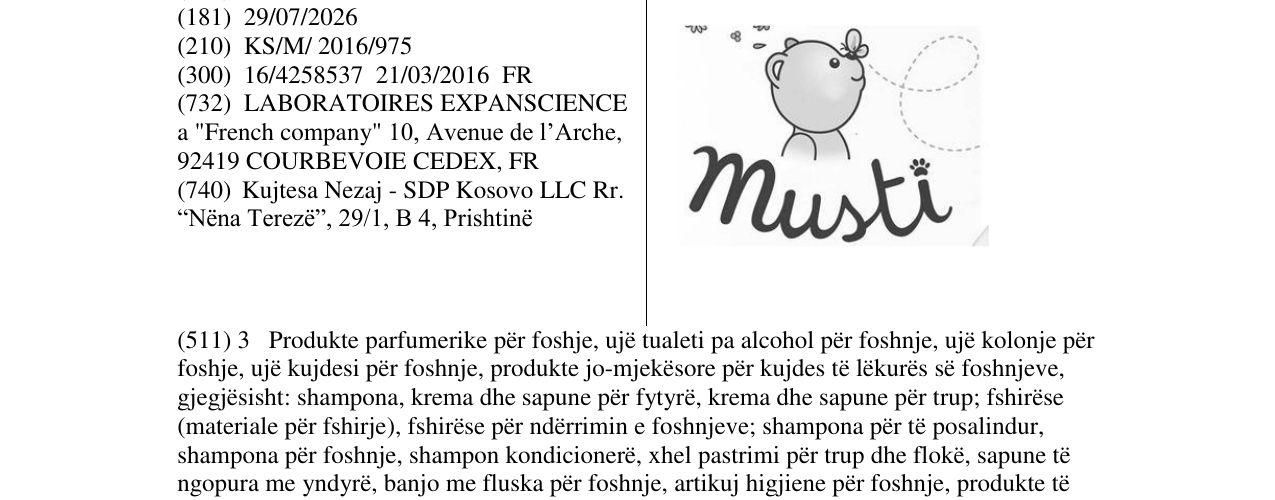 Zëri i markës musti në buletin