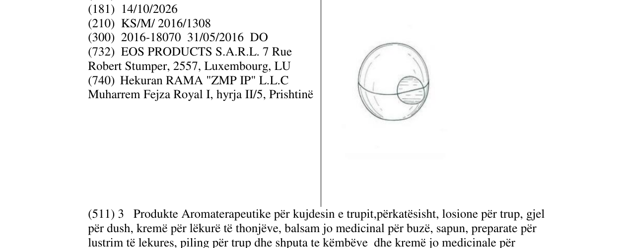 Zëri i markës Markë figurative në buletin