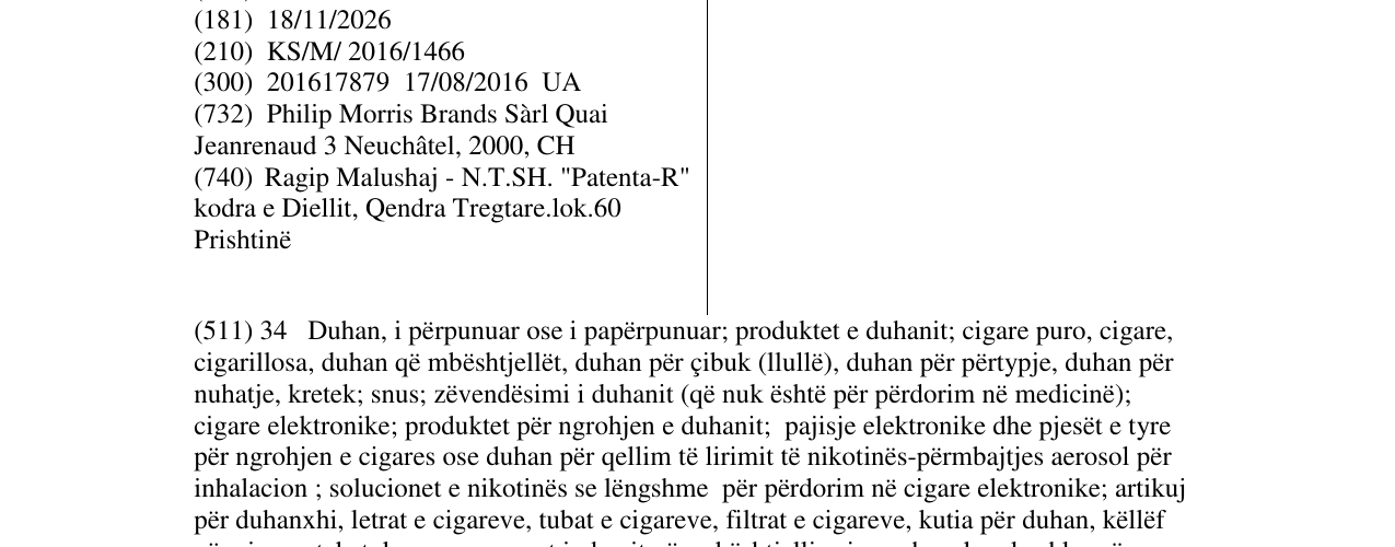Zëri i markës DOUBLE MIX në buletin