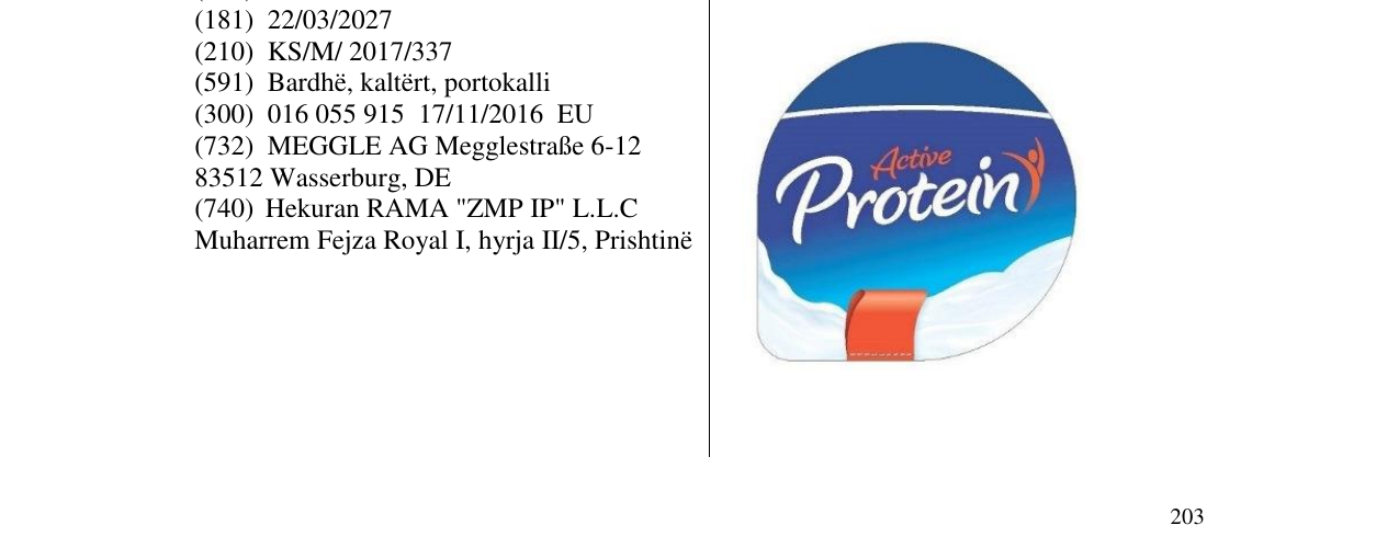 Zëri i markës protein në buletin