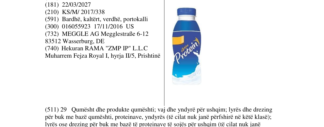 Zëri i markës Protein në buletin