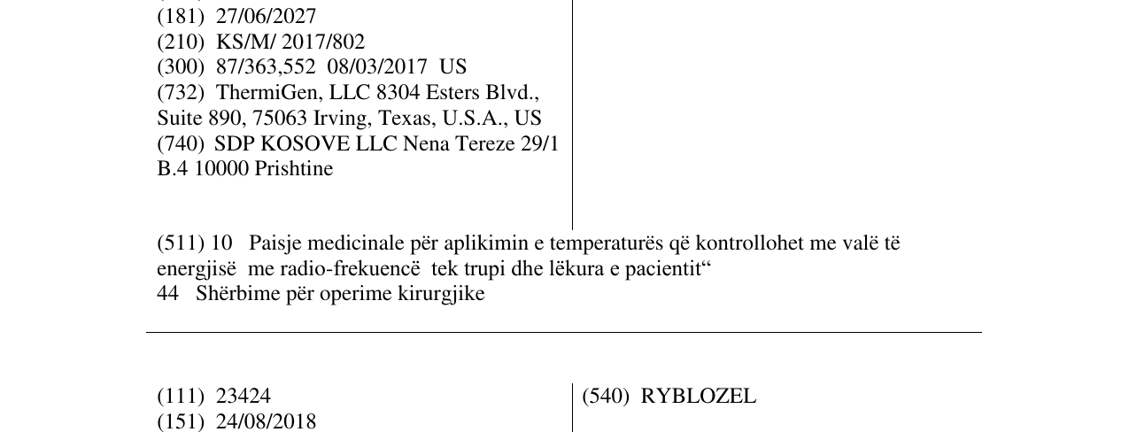 Zëri i markës THERMIVA në buletin