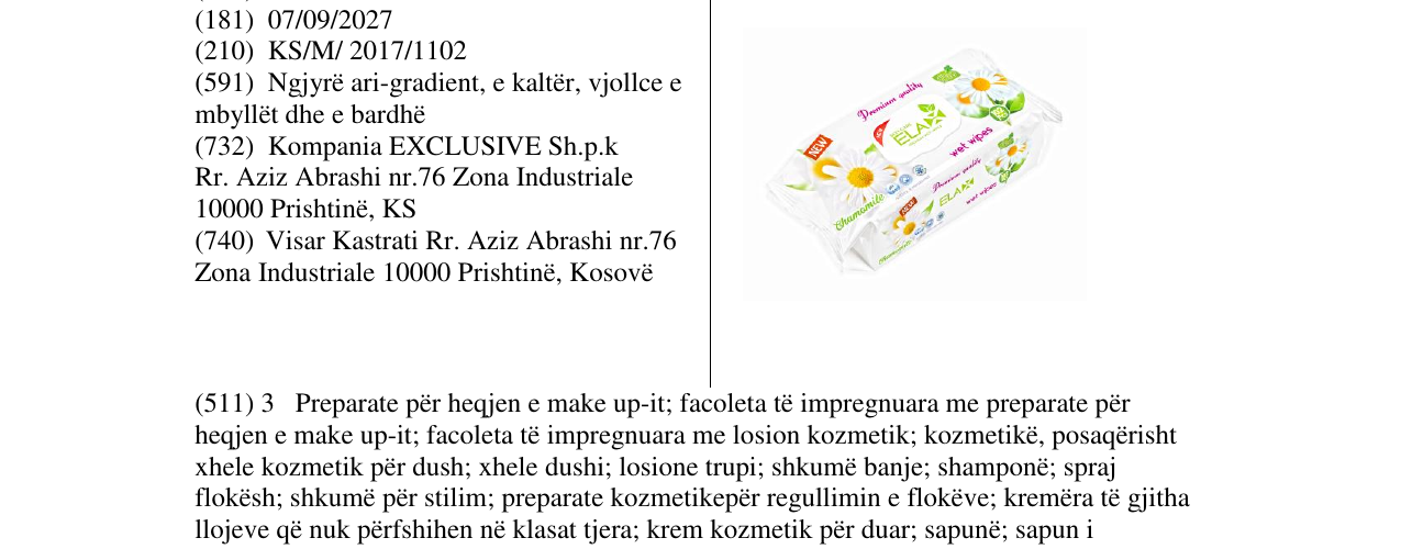 Zëri i markës Markë figurative në buletin