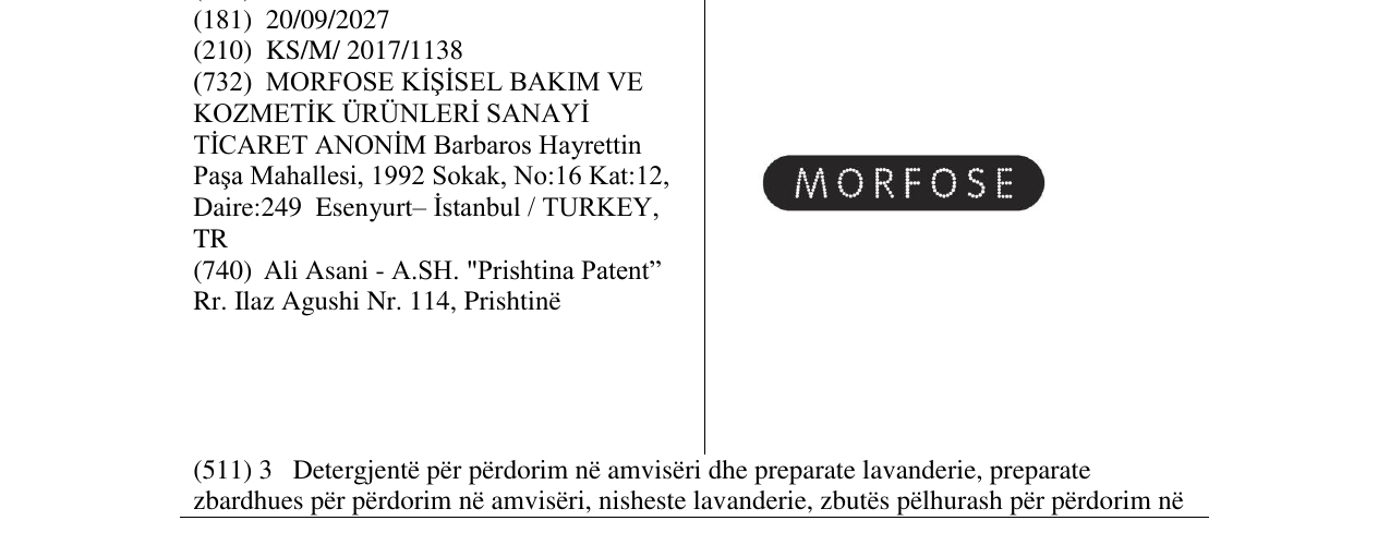 Zëri i markës Markë figurative në buletin
