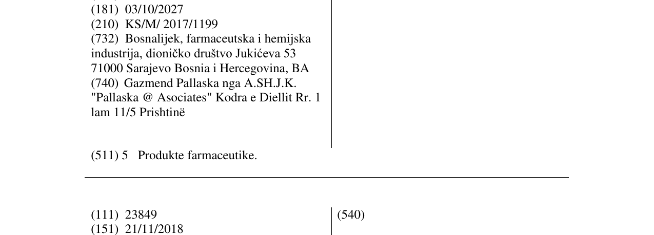 Zëri i markës VERION në buletin