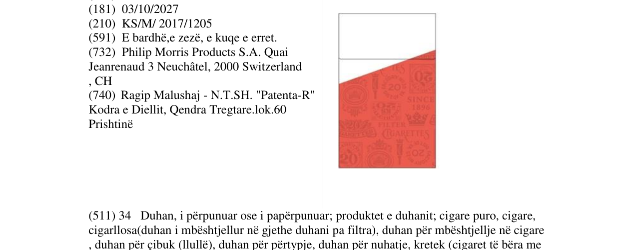 Zëri i markës Markë figurative në buletin