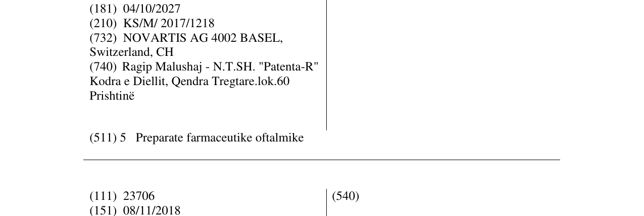 Zëri i markës MAXIDEX në buletin
