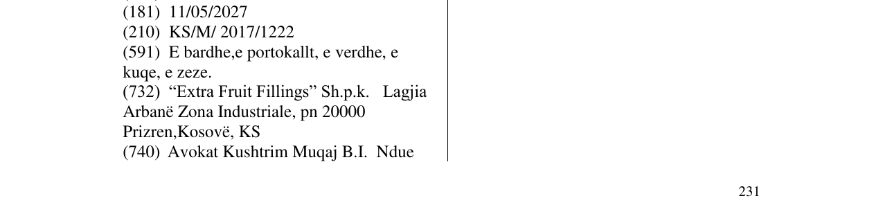 Zëri i markës Markë figurative në buletin
