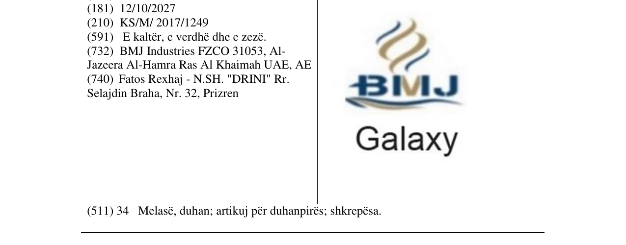 Zëri i markës Markë figurative në buletin