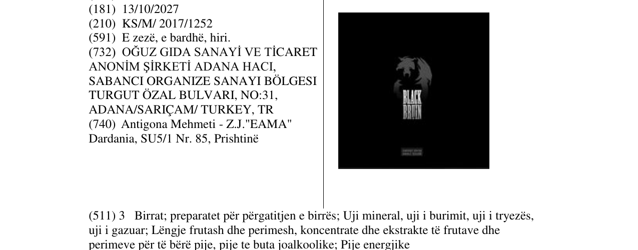 Zëri i markës Markë figurative në buletin