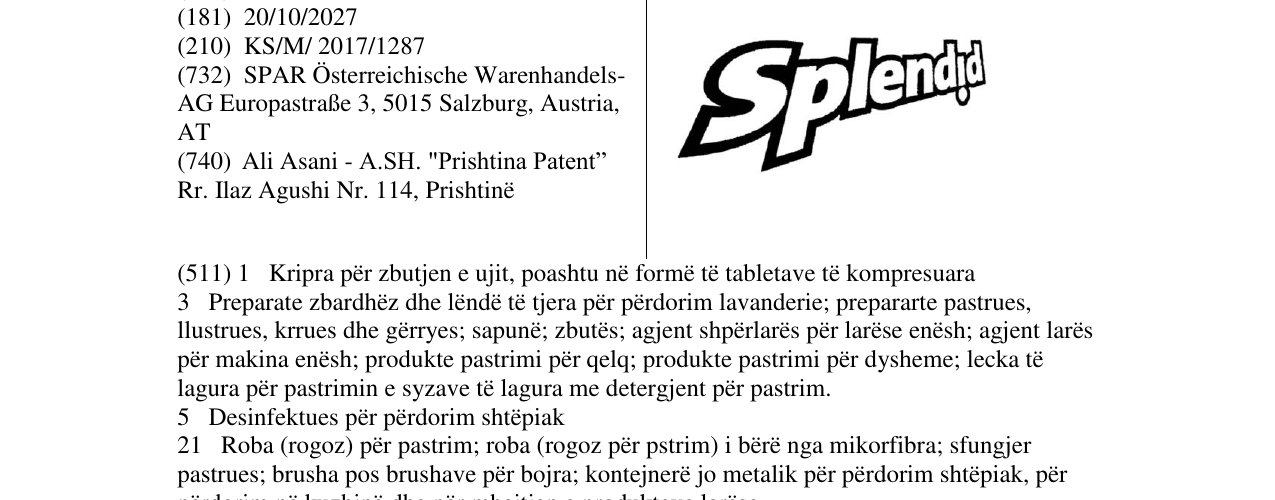Zëri i markës Markë figurative në buletin