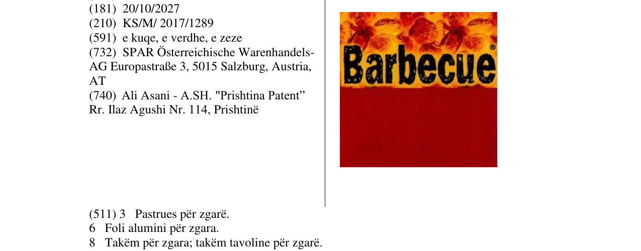 Zëri i markës Markë figurative në buletin
