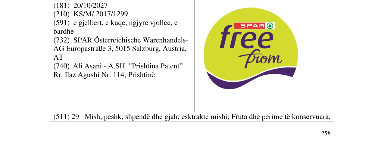 Zëri i markës Markë figurative në buletin