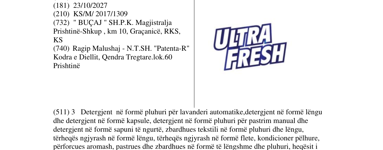 Zëri i markës Markë figurative në buletin