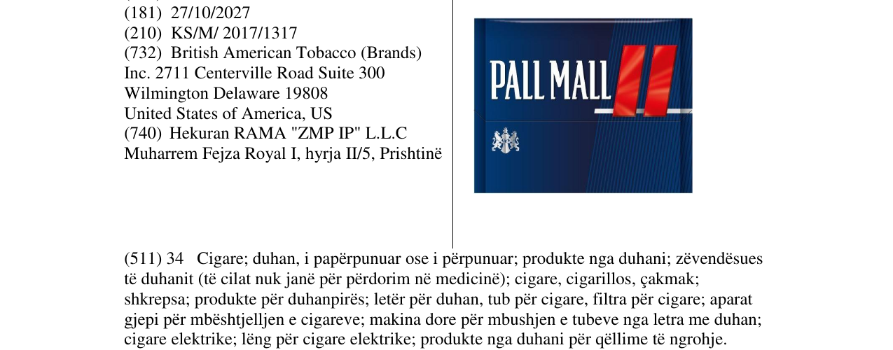 Zëri i markës Markë figurative në buletin