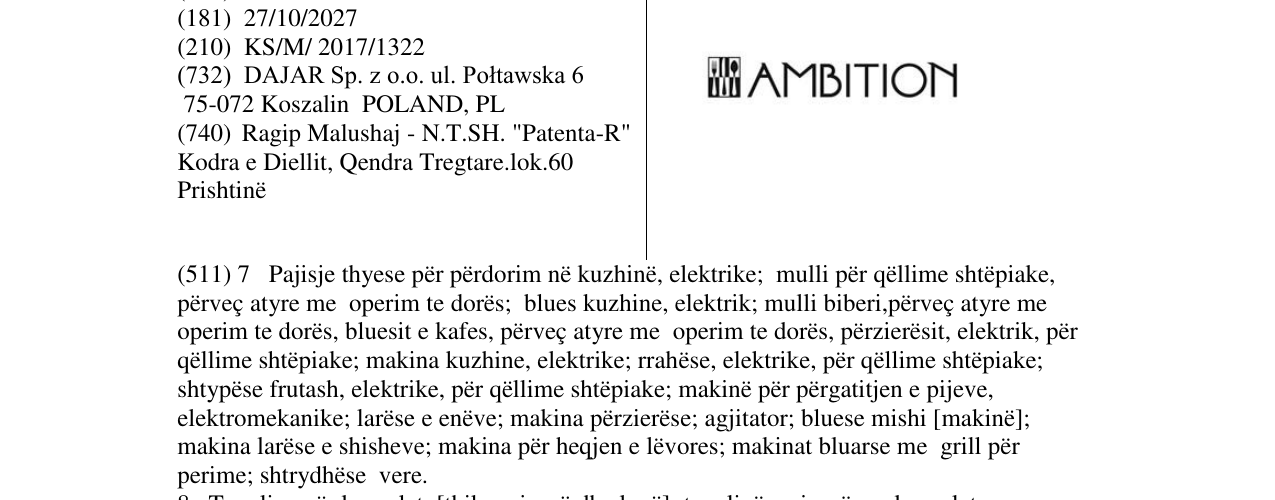 Zëri i markës Markë figurative në buletin