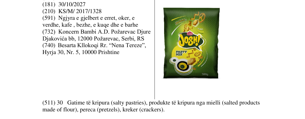 Zëri i markës Markë figurative në buletin
