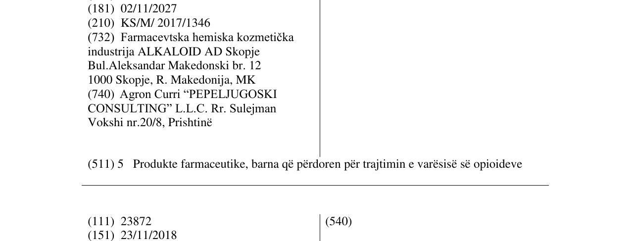 Zëri i markës BULNEXO në buletin