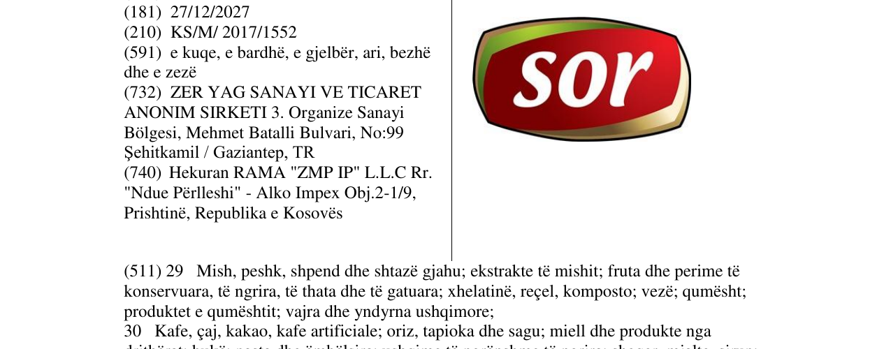 Zëri i markës sor në buletin