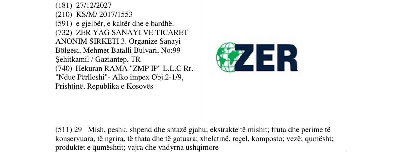 Zëri i markës ZER në buletin