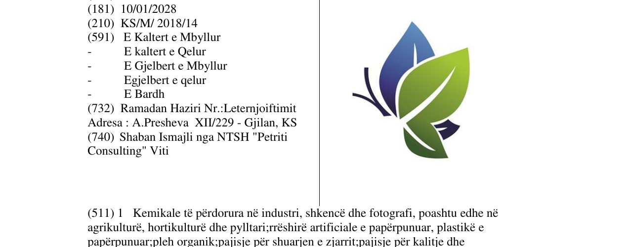 Zëri i markës Markë figurative në buletin