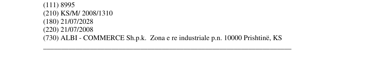 Zëri i markës Markë figurative në buletin