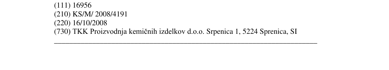 Zëri i markës TK në buletin