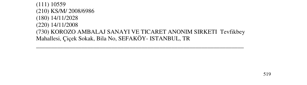 Zëri i markës KOROZO në buletin