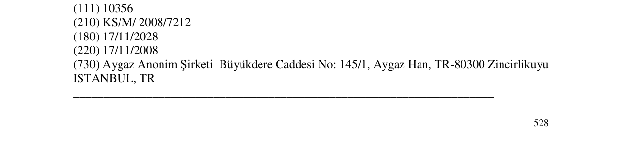 Zëri i markës AYGAZ në buletin