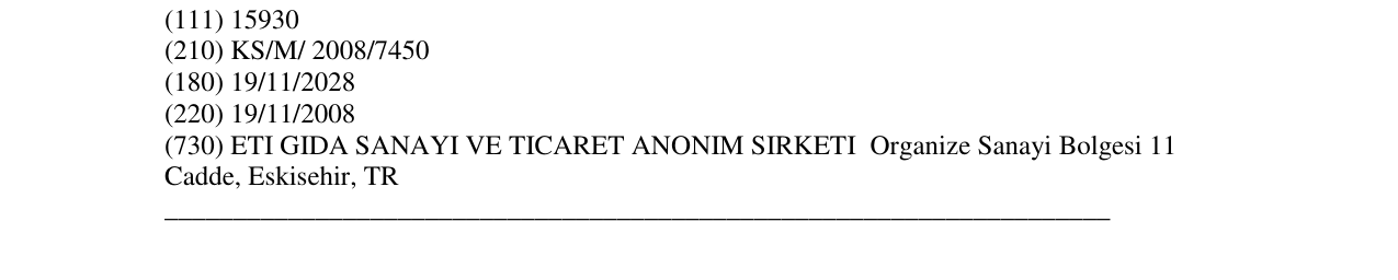 Zëri i markës ETI FORM në buletin