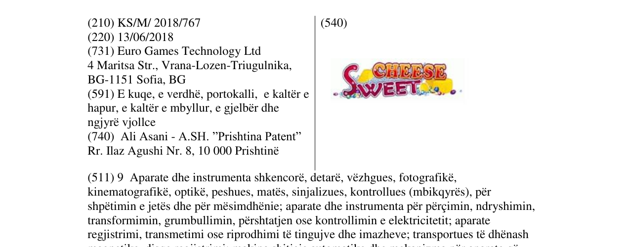 Zëri i markës Markë figurative në buletin