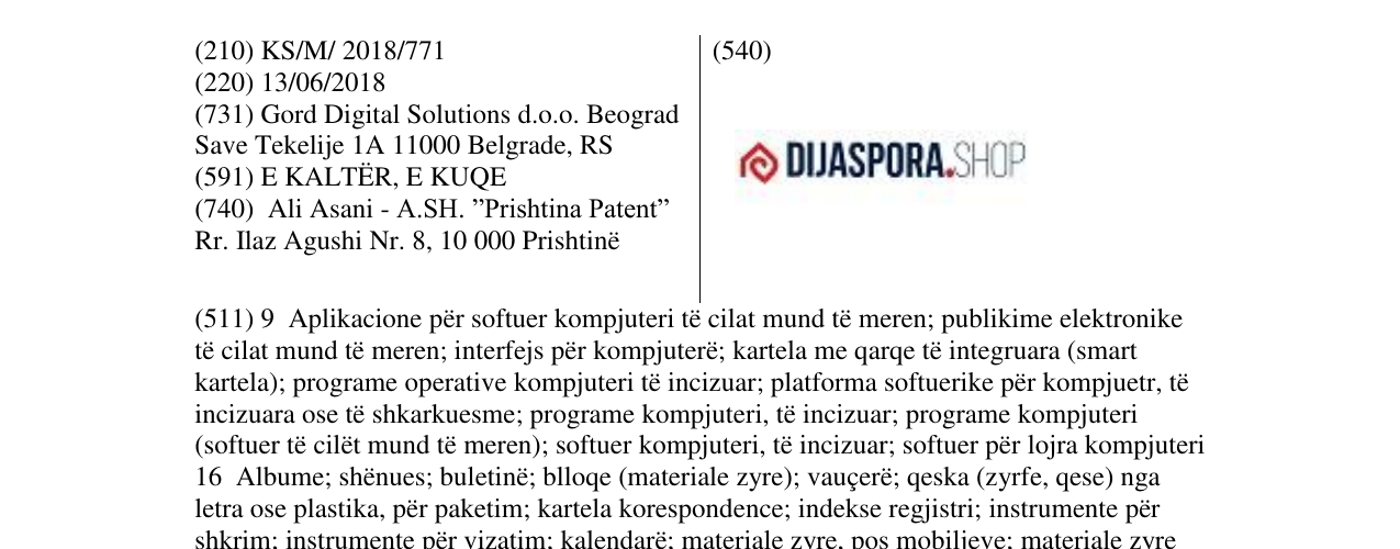 Zëri i markës Markë figurative në buletin