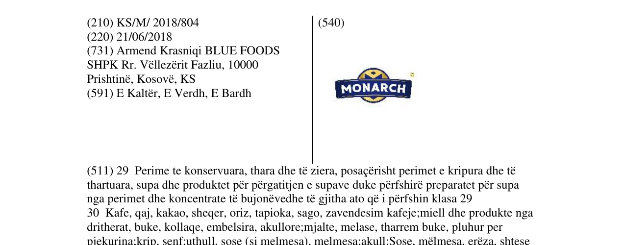 Zëri i markës Markë figurative në buletin