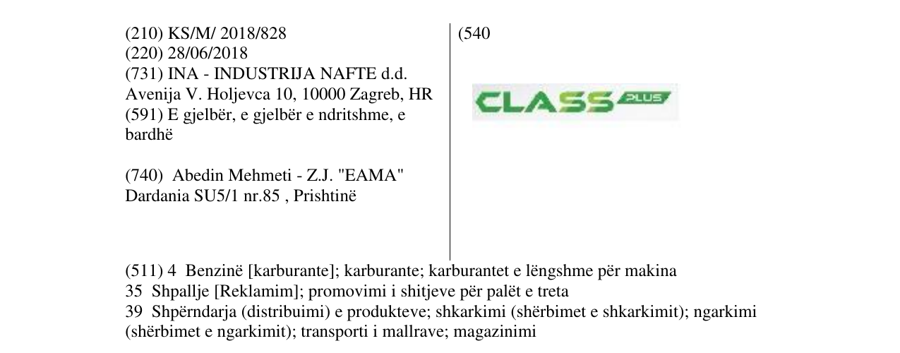 Zëri i markës CLASS në buletin