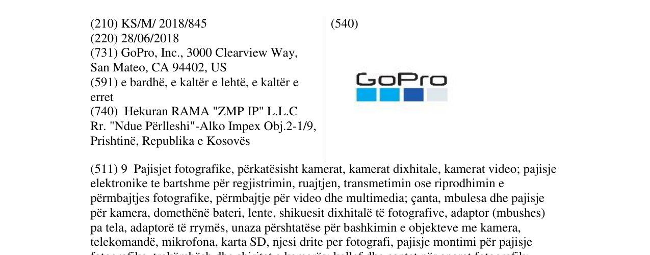 Zëri i markës GoPro në buletin