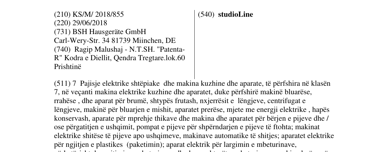 Zëri i markës studioLine në buletin