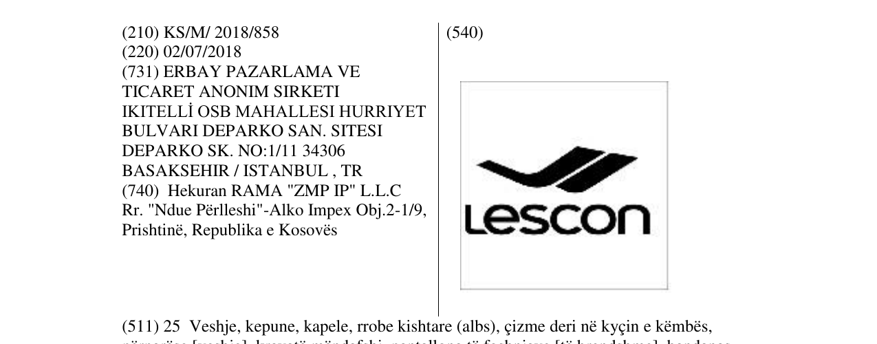 Zëri i markës LESCON në buletin