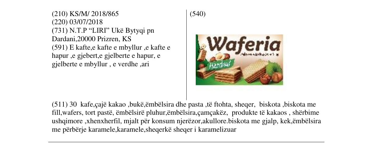 Zëri i markës Markë figurative në buletin