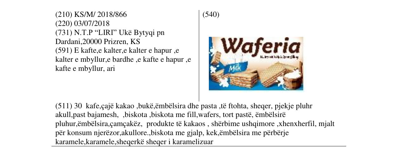 Zëri i markës Markë figurative në buletin