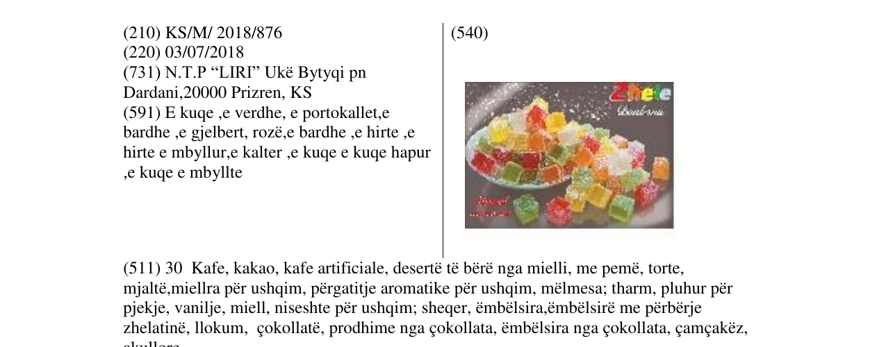 Zëri i markës Markë figurative në buletin