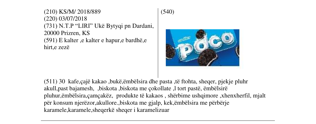 Zëri i markës POCO në buletin