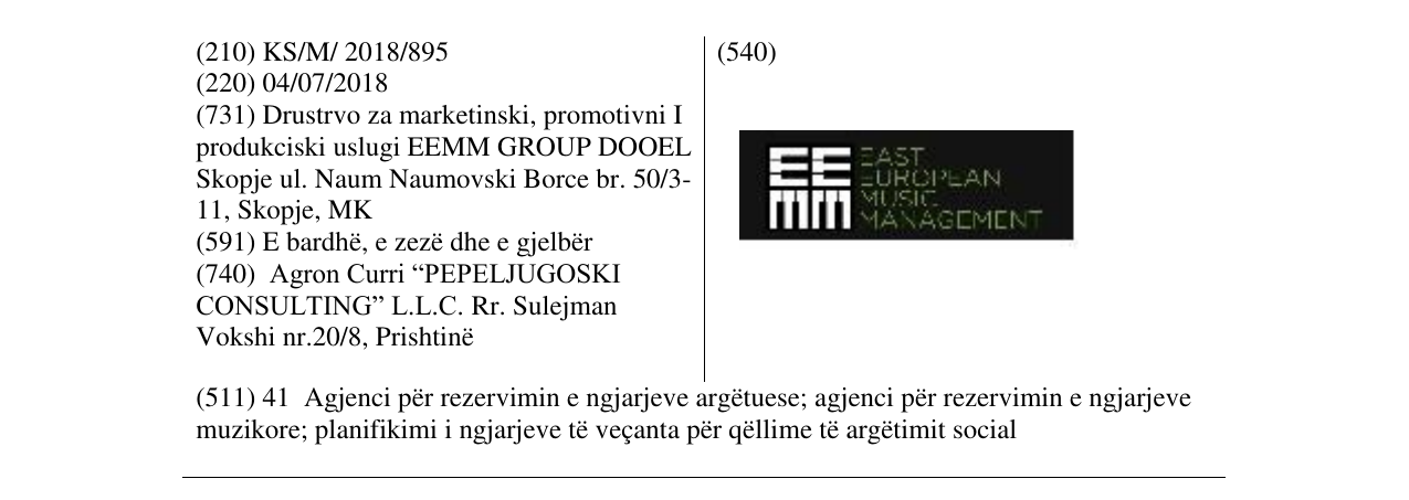 Zëri i markës Markë figurative në buletin