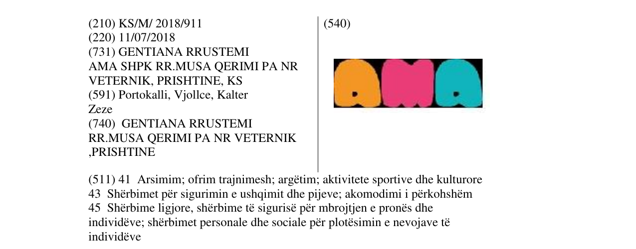Zëri i markës Markë figurative në buletin